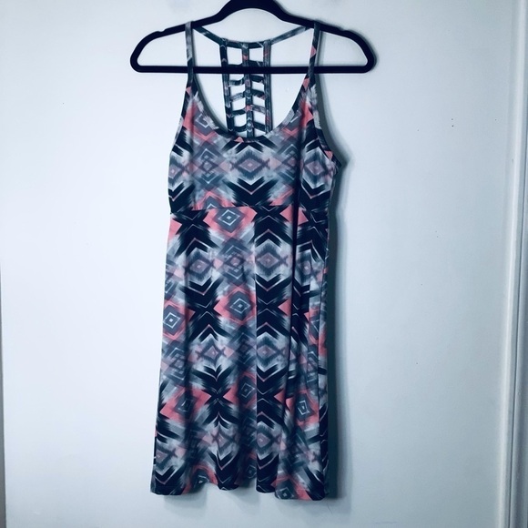 Tehama athletic dress women small grey pink halter - Picture 1 of 8